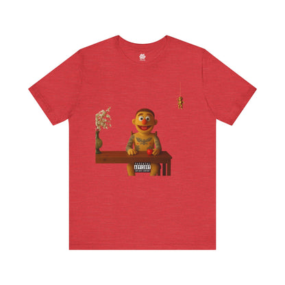 Muppet Movies Tee – Red Mac-Inspired Puppet Parody Shirt